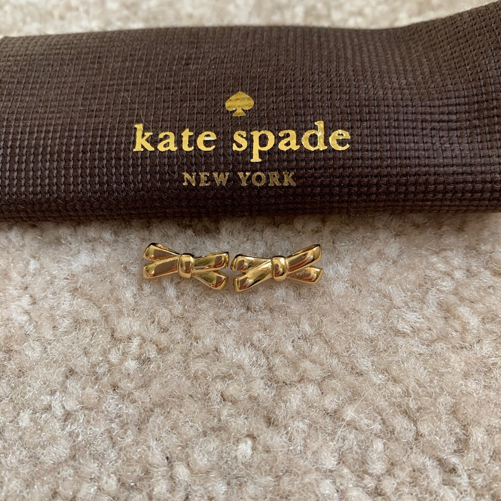 Kate Spade Gold Bow Earrings